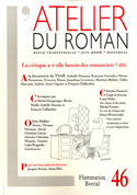Revue l'Atelier du roman, no 46